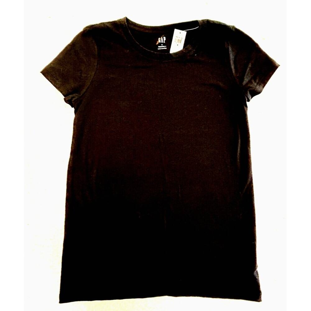 Gap Favorite T- Shirt Women's Short Sleeve Crew Neck Black Size Small NWT